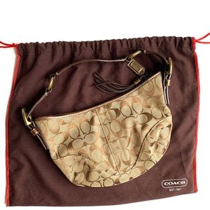 *PRICE DROP* Signature Bronze & Snake Coach Hobo Bag